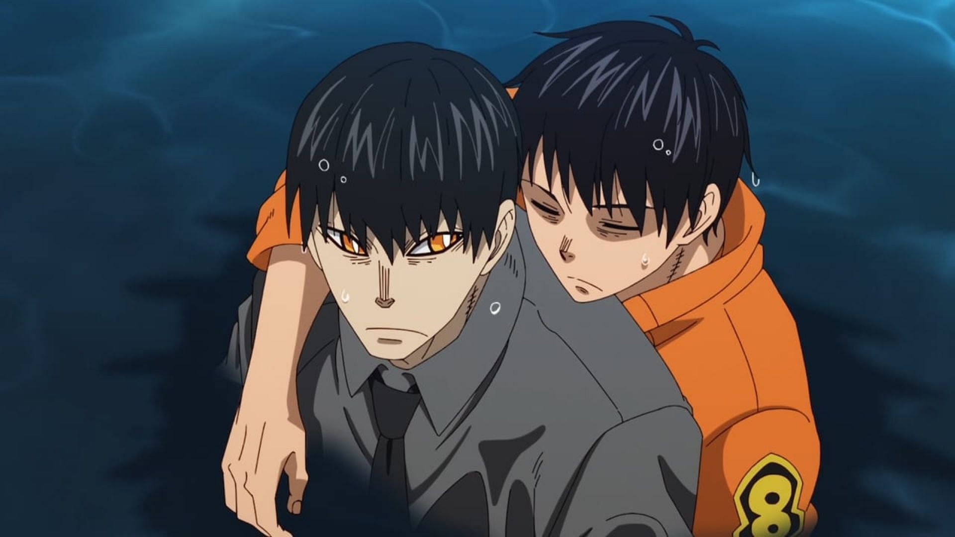 Kurono and Shinra in the episode (Image via David Production)